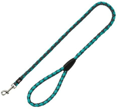 TRIXIE Hundeleine Cavo Leine L–XL, 1,00 m ø 18 mm in ozean/grafit - kurze Führleine für den Hund mit guter Kontrolle - für große bis sehr große Hunde - 144212