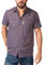 Rydale Men's Short Sleeved Shirts Check Patterned Summer Poly Cotton Work Casual Shirt (2XL, Ganton Red)