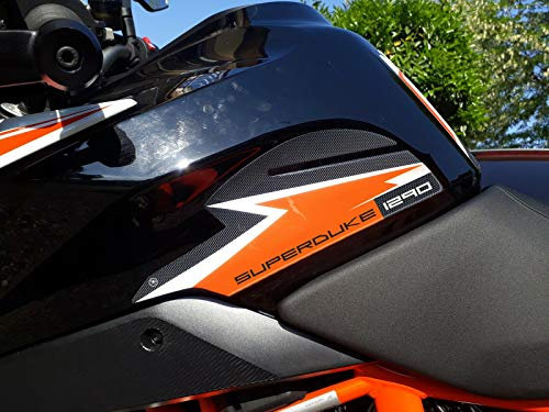 labelbike - Motorrad-Tankseitenschutz 3D Aufkleber kompatibel mit KTM 1290 SUPER Duke GT