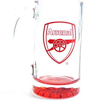Forever Collectibles UK Limited Arsenal FC Stein Pint Glass, 14 fluid ounces
