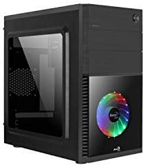 Boîtier Mini Tour Micro ATX Cosmo-C RGB avec Panneau Vitré, Noir