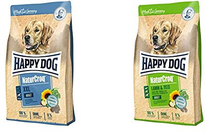 Happy Dog Premium - NaturCroq XXL, 15 kg & Premium - NaturCroq Lamm & Reis, 15 kg