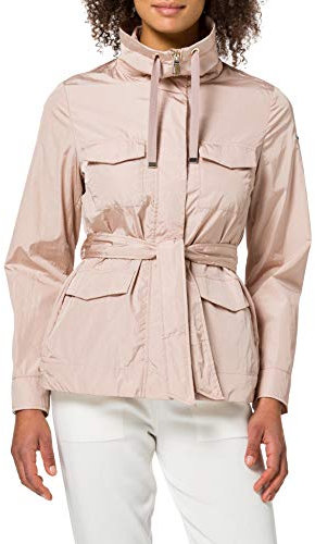 Geox W Topazio - Bright Nylon Cri, Trench Donna, Rosa (Rose Dust), 50