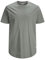 JACK & JONES Mens Jjenoa Tee Crew Neck Ps T-Shirt, Grey, 4XL Plus UK
