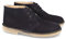 shoes&blues.es 52391-Botin Desert Boots Mujer y Caballero de Piel Serraje y Borreguillo, Suela de Crepe Antideslizante Confortables, con Cierre de Cordones.. Talla 41 Marino