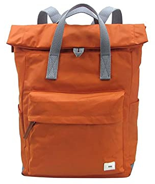 ROKA London Canfield B Small Sustainable Nylon Backpack (Burnt Orange)