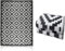 GBS Brothers Lightweight Summer Area Portable Rug - Water & Stain Resistant Non Fading Rug - Garden Patio Deck Beach Picnic Mat - Recycled Plastic Straws - Indoor/Outdoor 180 x 270 cm (Black)