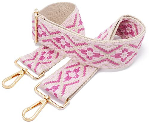 Taschengurt Breit Taschen 5CM Taschenband Schulterriemen Für Taschen Damen Breiter Bunter Längenverstellbarer Taschenriemen Zubehör Shoulder Strap Tragegurt Bag A04 Gold/5cm