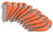 PATIKIL Golf Club Iron Head Covers, 10 Pack Visible Window Waterproof Protection Sleeve for Outdoor Sport, Gray, Orange