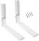 SPARES2GO Universal Extendable Wall Mounting Brackets for Microwave (White)…