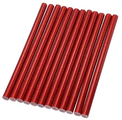 X AUTOHAUX 12pcs 11 x 200mm EVA Bling Paintless Dent Repair Glue Sticks Red | Hot melt glue sticks, Universal for Car Auto
