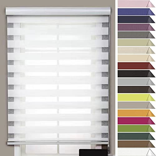 Roller Blinds Window Blinds 35x240cm Trimmable Insulated UV Protection Blackout Thermal Roller Blind Elegant Durable Easy to Clean for Bedrooms,Living Room,Bathroom, Grå