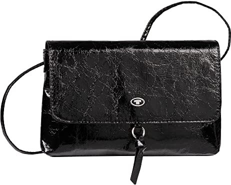 TOM TAILOR bags Luna Damen Umhängetasche Umschlagtasche Klein Schwarz
