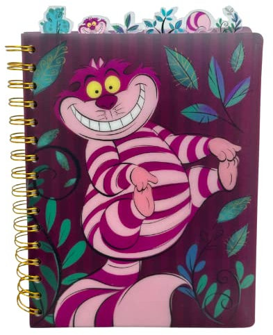 Innovative Designs Disney Alice im Wunderland Grinsekatze Tagebuch Notizbuch, Spiralbindung, 144 linierte Seiten, 20,3 x 17,8 cm