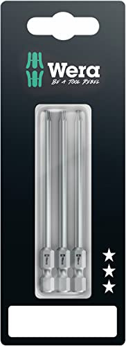 Wera - 05073471001 - TORX® Bits, 867/4 Z SB Bits, TX 15 x 89 mm, 3-teilig