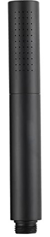 Tecmolog 2 Funktionen Handbrause Wassersparend Schwarz Duschkopf Schmal Rund Messing für Badezimmer, BS159B