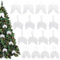 YUAENFI 16 Stück Engelsflügel Weihnachten Deko Engel Flügel Anhänger Weihnachtsbaum Christbaumschmuck Engelsflügel Federn für Weihnachtsfeier DIY Handwerk Hochzeiten Dekoration