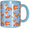 RFSHOP Tazza in ceramica con piccola volpe, tazza da tè, caffè e cioccolata calda, per casa e ufficio, 325 ml