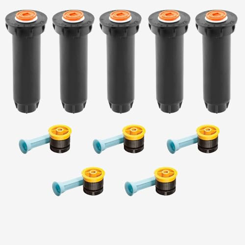 5 STK. Rain-Bird Versenkregner Typ 1800/1804 10 cm Aufsteiger inkl. 4 Van Düse 0,9 bis 1,2 m