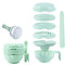 Babynahrung Stampfer, Babynahrung Mühle 8 in 1 Food Masher Maker tragbare Babyfuttermittel -Küchenprozessor -Smother -Schüssel -Gemüse Obst Ricer Mühle 8pcs/Set, Baby Fütterung Mühle