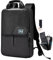 ZINZ Slim & Expandable Laptop Backpack 15.6 16 17 inch Travel Business Backpack Rainproof Daypack for Men and Women，Black