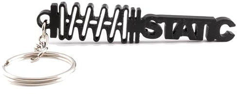1A Style Sticker Auto Static Schlüsselanhänger KFZ Motorrad Keychain (Schwarz)