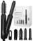 Largolash 5 in 1 Warmluftbürste Set, Schnelltrocknend Föhnbürste, Warmluft Lockenbürste, 3 Temperatur, Auto-Wrap-Lockenaufsatz, Negativ Lonen, 1000 Watt, Keine Hitzeschäden (Schwarz)