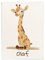 Pictogogo Personalisierte Babydecke mit Namen und Datum - Kuschelige Meilensteindecke aus Minky-Fleece, Ideal als Geburtsgeschenk (Giraffe)