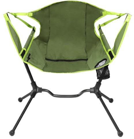 Misaakoeq Folding Rocking Chair,Hammock Chairs Carry Bag 600D Oxford Chair | Back Support Swinging Camping Chair, Heavy Duty Portable Chair for Picnic & Backyard