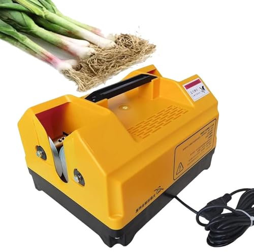 Elektrischer Bartschneider,Knoblauchwurzelschneider,Knoblauchbartschneider,Kleine Stangenschere, Doppelkopf-Maschine Zum Entfernen Der Knoblauchspitzen, Zum Schneiden Von Bart Und Wurzeln,Yellow