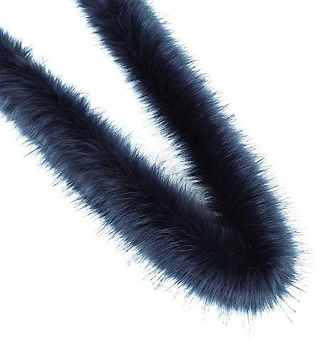 Anevous 5m Boa zum Basteln, Einfarbig Federboa, Flauschige Federschal, Federstreifen Hochzeit Dekorationen für Nähen Kunsthandwerk Dekoration, Kostüm-Accessoire, Party, Karneval,Marineblau