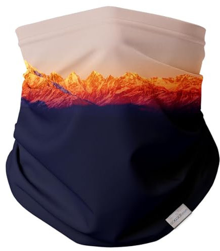 SOGGLE Multifunktionstuch Schlauchschal Necktube - Halswärmer und Loop Schal für kalte Tage Damen & Herren, Farbe:Necktube Himalaya
