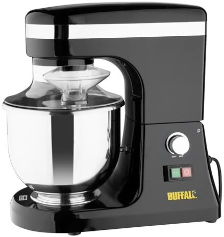 Buffalo Commercial Planetary Food Mixer HT993, 5Ltr | Heavy-duty motor handles dense doughs and batters in demanding, fast-paced professional catering environments.