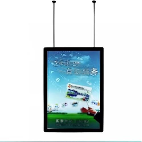LVSEWOA Panneau d'affichage extérieur à LED, Panneau publicitaire, Panneau de Menu à Cadre Mince pour Bar d'affaires, hôtel (Noir 50 x 70 cm)