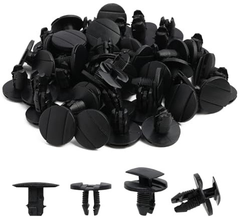 50 Rivetti Plastica Auto, 8565.53 1609267280, Clip per Paraurti, Clip per Paraurti del Parafango, Rivetto Plastica per Auto, Ricambio Compatibile con C3 C4 C5 C6 206 207 307 308 Jumpy Berlingo Clio