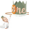 dinghaole Baby First Birthday Crown Green Lion Wild One Hat Birthday Decorations 1st Birthday Hat, Suitable For Children'S Birthday Parties, Carnivals, Leave Precious Memories For Children