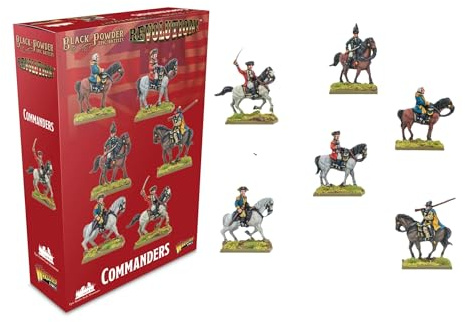 Warlord Games Revolution! Commanders – Epische Miniaturen für Schwarzpulver, sehr detaillierte Ära des amerikanischen Unabhängigkeitskrieges für Tisch-Kriegsspiele