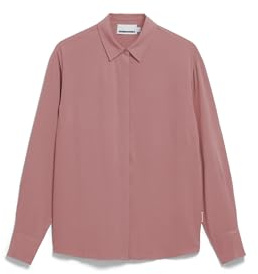 ARMEDANGELS Damen Bluse aus LENZING™ ECOVERO™ Viskose LARISAANA Relaxed Fit Light Berry XL
