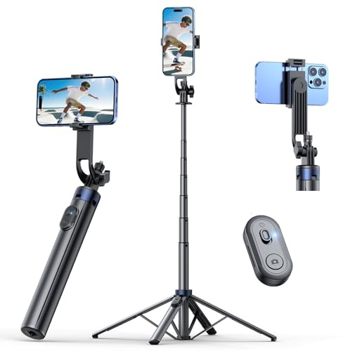 HCTian 71 selfie stick tripod with remote,phone selfie stick for iphone android,samsung,Portable Cell smartphone stand tripod for Travel,Photo, Video,Filming
