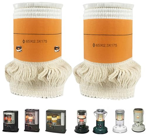 Mèche de Rechange pour Chauffage au Pétrole 2pc Mèche pour Poêle à Pétrole d'intérieur Compatible Dan-Dan, Dynasty, Dynastar, Ghracia-Hamai, Hitachi, Hotton, Instaflam, Red-Fire, Robeson
