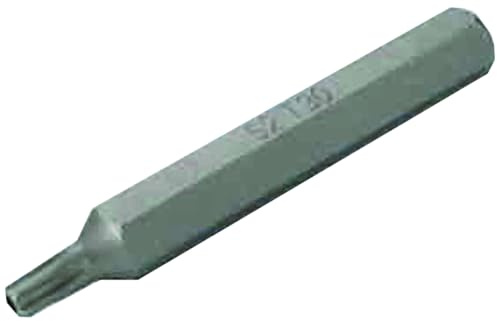 SW-Stahl 04480L30 Schraubendrehbit T-Profil mit Loch T30, 75 mm Lang | Profi Bit aus Chrom-Vanadium-Stahl, 3/8 Zoll Sechskant-Antrieb, mit Stirnlochbohrung, Oberfläche brüniert