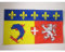 BANDIERA RODANO-ALPI 150x90cm - BANDIERA RHÔNE-ALPES IN FRANCIA 90 x 150 cm - AZ FLAG