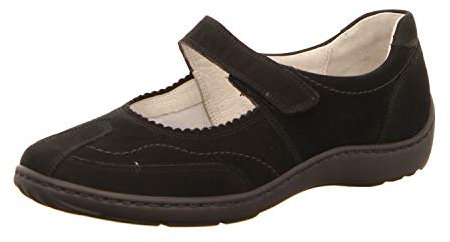 Waldläufer Henni, Damen Comfort Slipper, schwarz(schwarz), Gr. 8