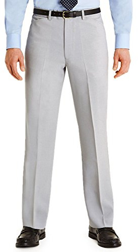 Farah Men's Frogmouth Pocket Trouser Stylish and Versatile Formal Pants Silver 48W / 29L