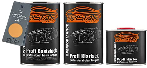 TRISTARcolor Autolack Dosen für Landrover 361 Camel Yellow/Sandglow 2,5L