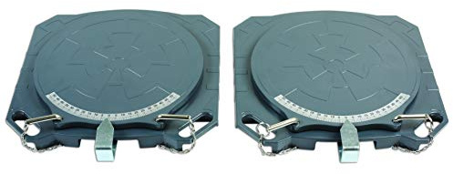 GUNSON 77158 Steering Turntables - Aluminium 4000kg (Pair)