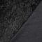 Alpenfleece mit einer glatten Seite Kuschelfleece - 0,5 m - Winterfleece - Breite 153 cm - 320g/m² (Schwarz)