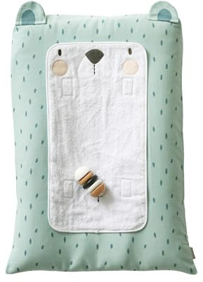 VERTBAUDET Housse de matelas à langer Ours vert 72X49