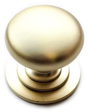 42mm Brushed Brass Knob for Kitchen Cabinets | Bedroom | Bathroom | Furniture | Cupboards