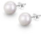 Gold Gala Perlen Ohrringe Damen 925 Sterling Silber Nickelfrei (10 mm)